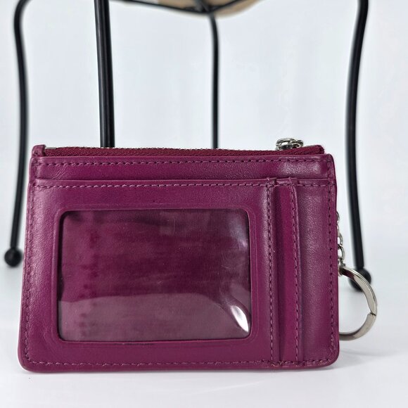 ​🌸​ Coach Mini Skinny ID Case in Vivid Pink - Smooth Leather - Style 64785B 🌸 - Picture 5 of 7